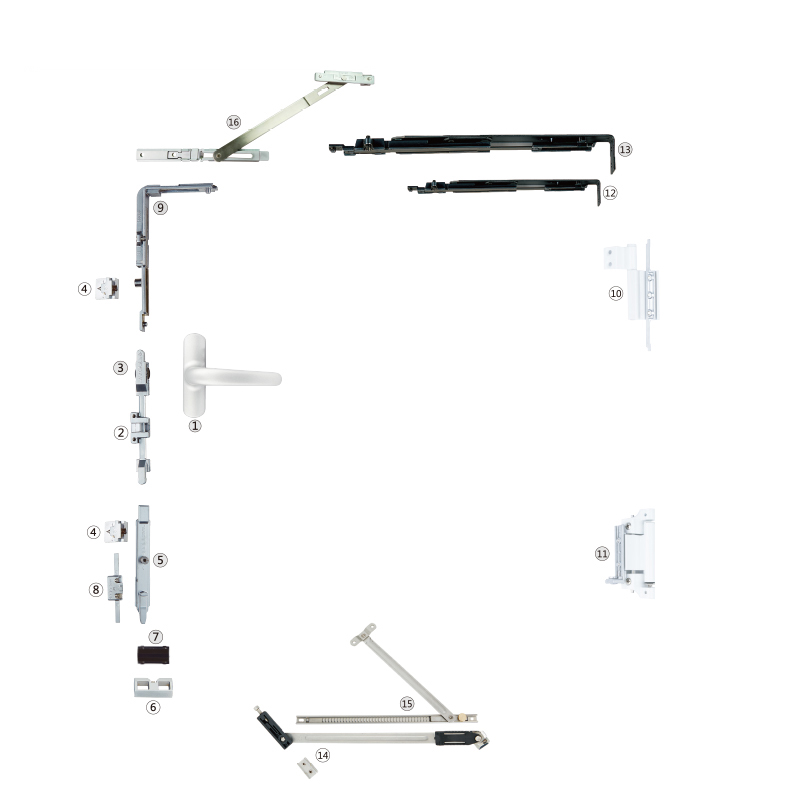 内平开下悬五金件WTT-DM0