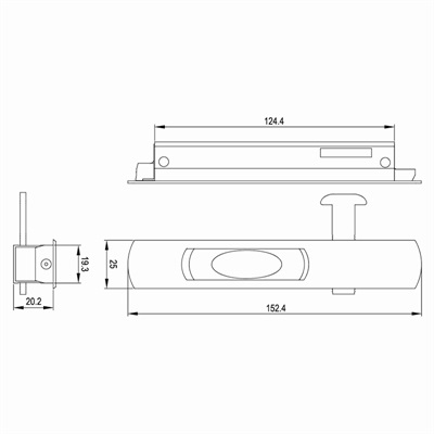 推拉门钩锁GS-A04尺寸图